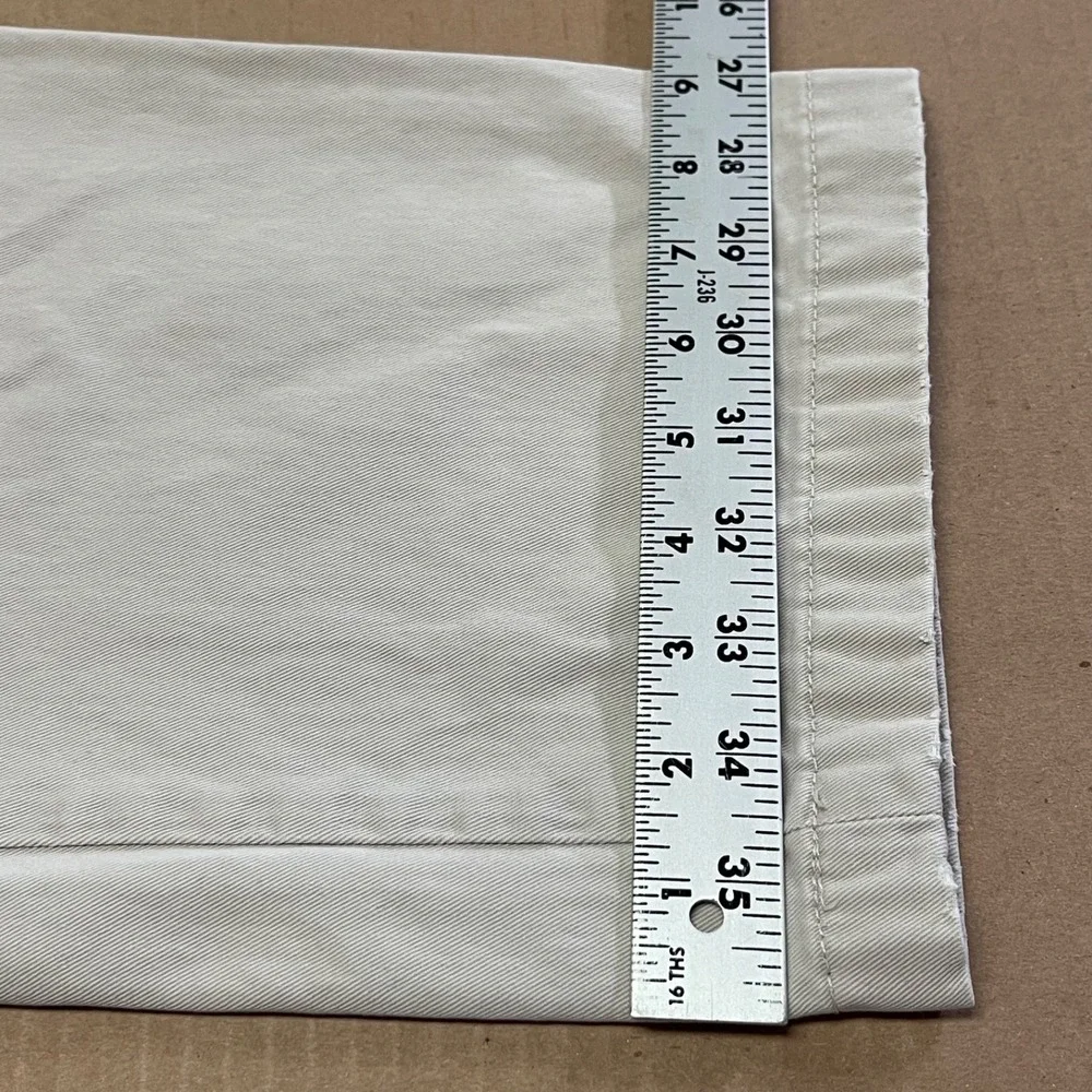 Nautica Men's Lot of 2 Chinos Black‎ & Putty 36x30 Pleated & Flat Front Cotton